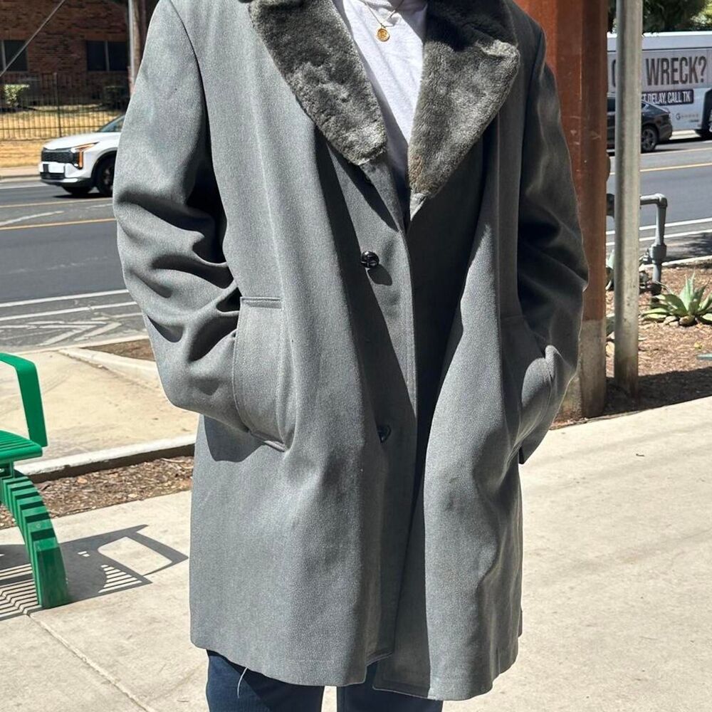 london fog gray faux fur 2bd1